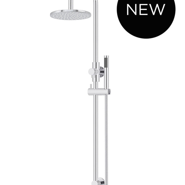 Round Gooseneck Shower Set with 200mm rose, Single-Function Hand Shower