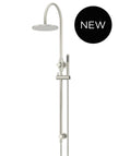 Round Gooseneck Shower Set with 200mm rose, Single-Function Hand Shower