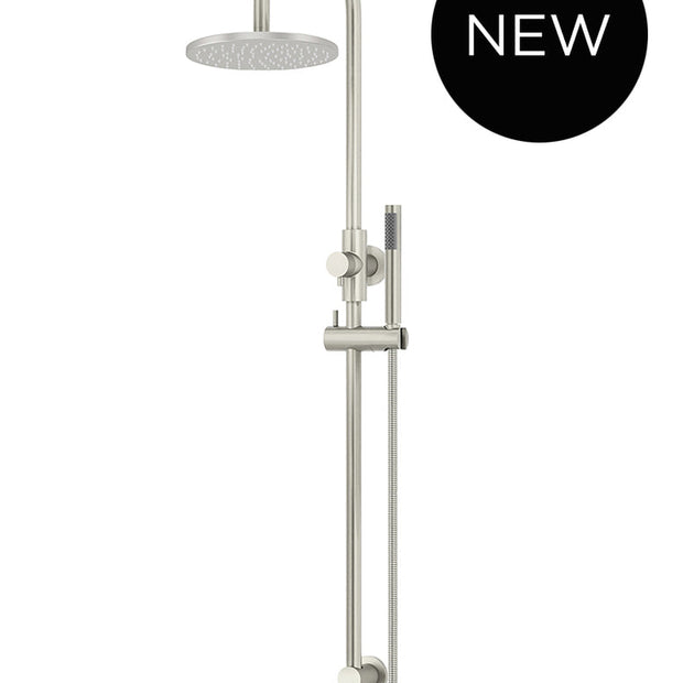 Round Gooseneck Shower Set with 200mm rose, Single-Function Hand Shower