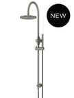 Round Gooseneck Shower Set with 200mm rose, Single-Function Hand Shower