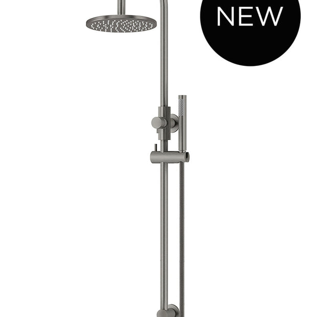 Round Gooseneck Shower Set with 200mm rose, Single-Function Hand Shower