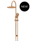 Round Gooseneck Shower Set with 300mm rose, Three-Function Hand Shower