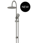 Round Gooseneck Shower Set with 300mm rose, Three-Function Hand Shower