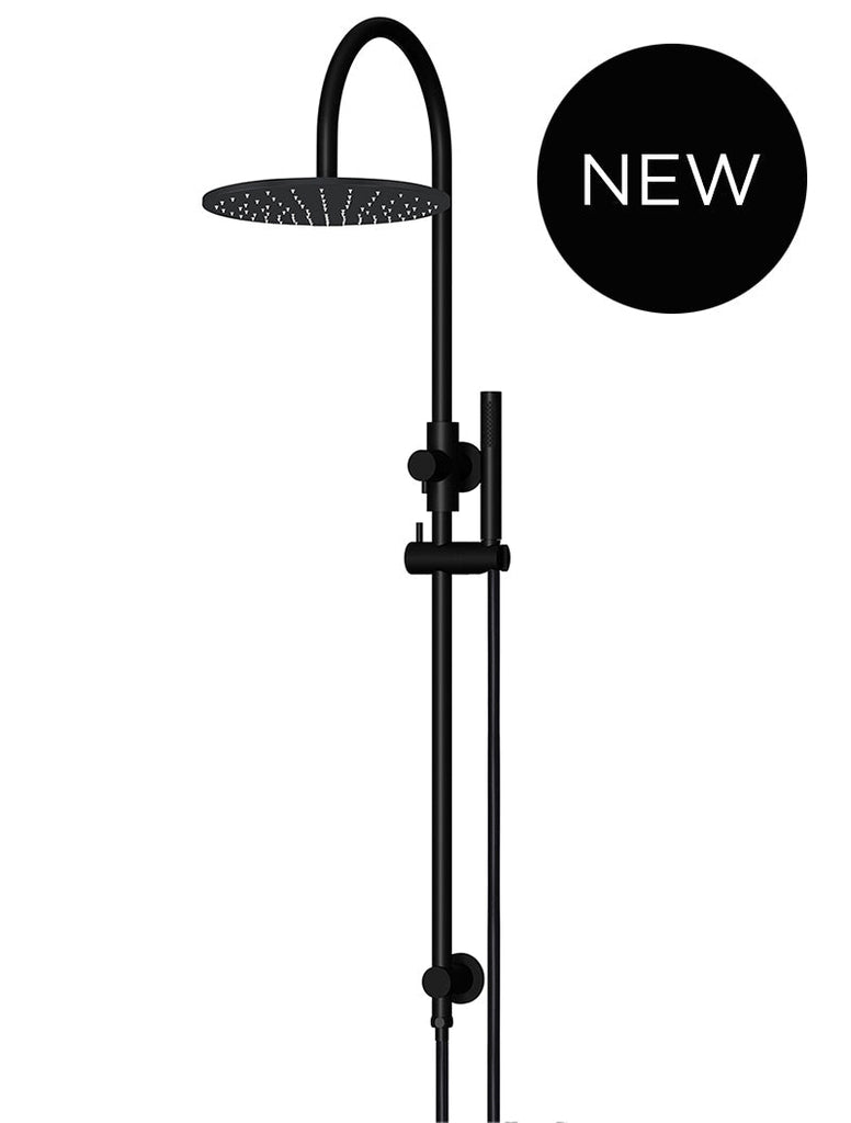 Round Gooseneck Shower Set with 300mm rose, Single-Function Hand Shower