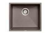 Navona Magic Salsa Single Bowl Granite Sink 457 x 406 x 200mm Concrete Grey