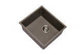 Navona Magic Salsa Single Bowl Granite Sink 457 x 406 x 200mm Concrete Grey