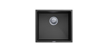Navona Magic Salsa Single Bowl Granite Sink 457 x 406 x 200mm Deep Black