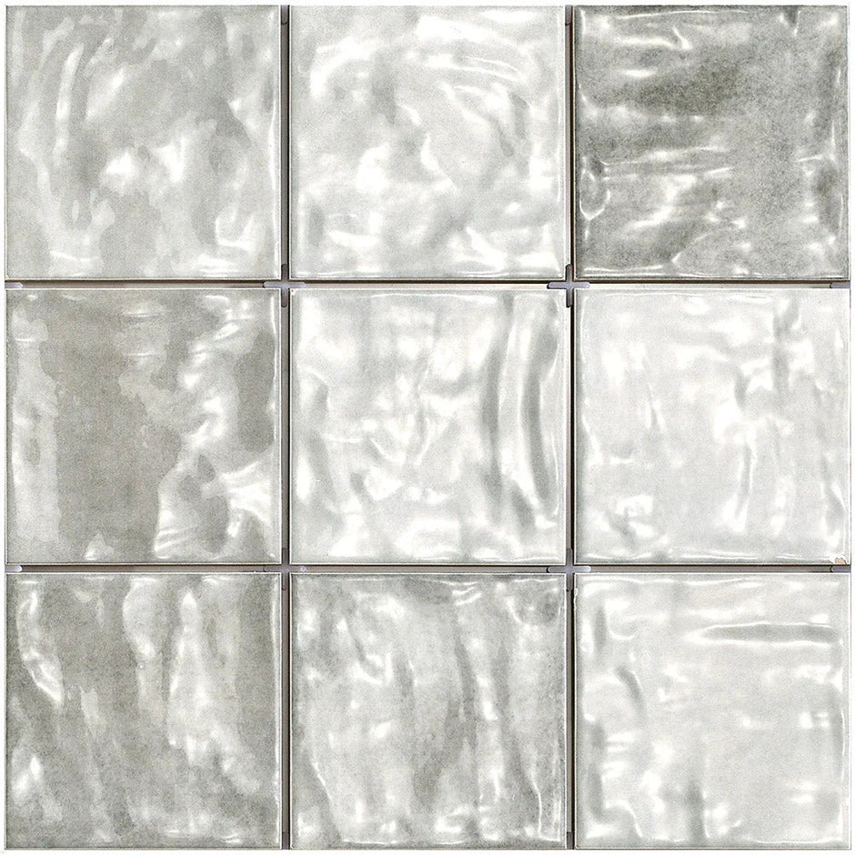 Mallorca Ash Grey Gloss Porcelain Tiles 120x120mm tile
