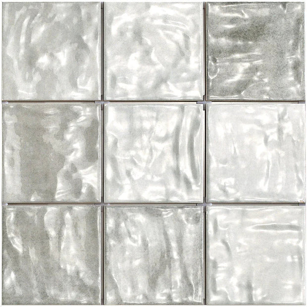 Mallorca Ash Grey Gloss Porcelain Tiles 120x120mm tile