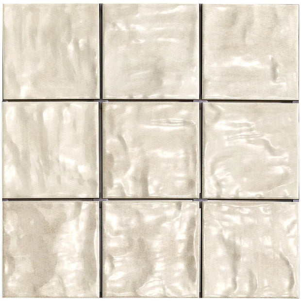Mallorca Beige Gloss Porcelain Tiles 120x120mm tile