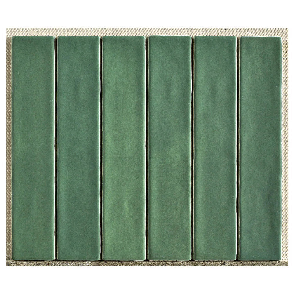 Mallorca Green Matt Porcelain Tiles 50x250mm tile