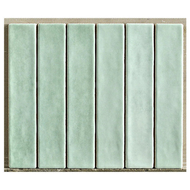 Mallorca Mint Matt Porcelain Tiles 50x250mm tile