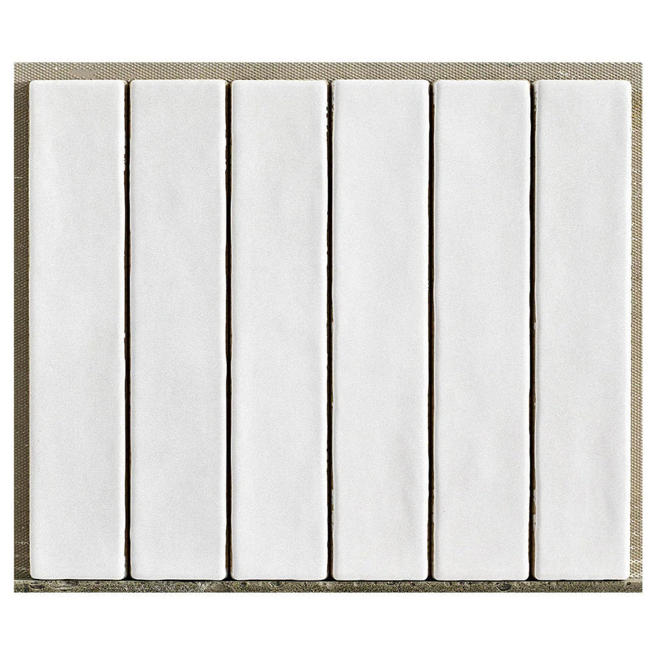 Mallorca White Porcelain Tiles 50x250mm tile
