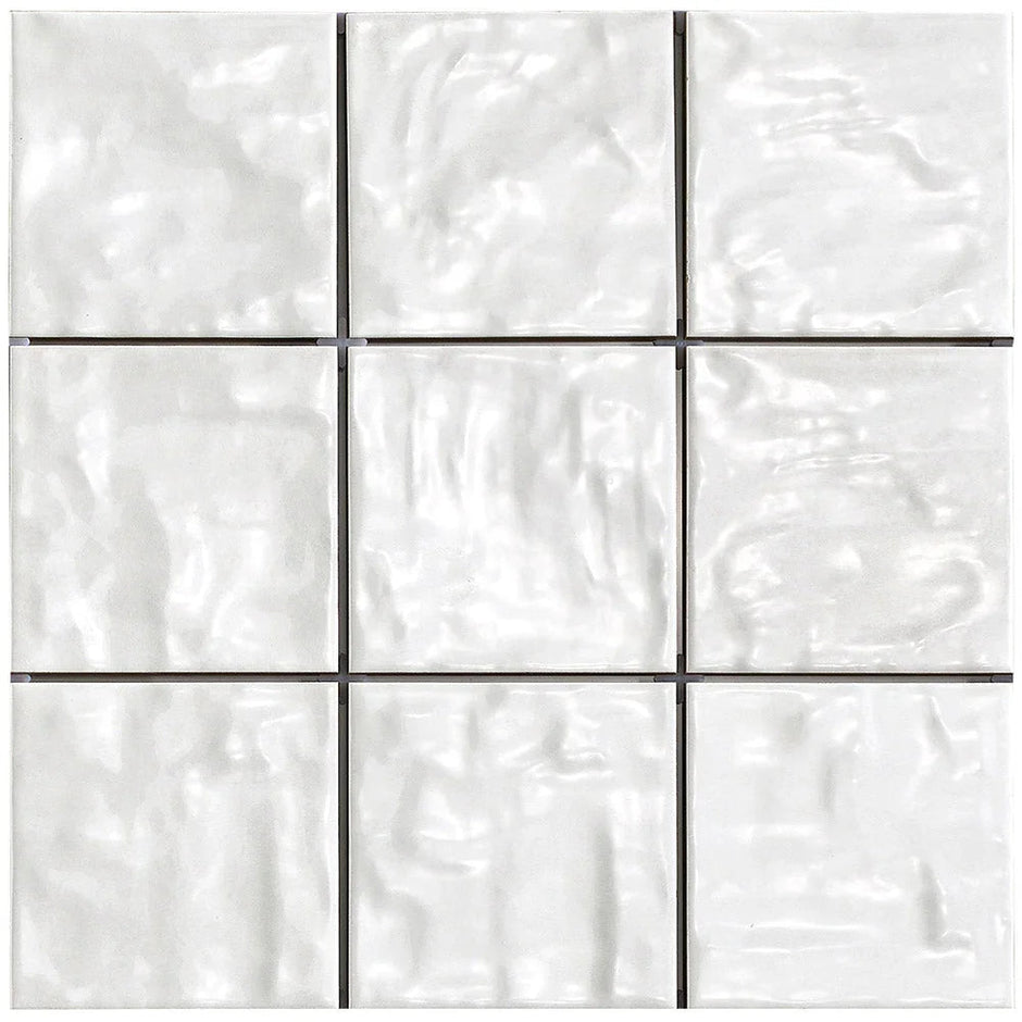 Mallorca White Porcelain Tiles 120x120mm tile
