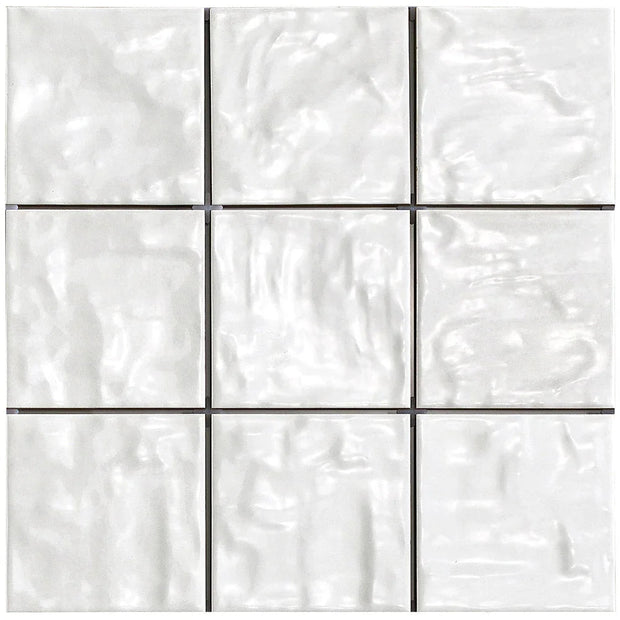 Mallorca White Porcelain Tiles 120x120mm tile