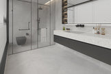 MayaStone Pearl Porcelain Tiles in a room setting