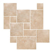 Metz Beige Travertine Look Porcelain Tiles French Pattern tile