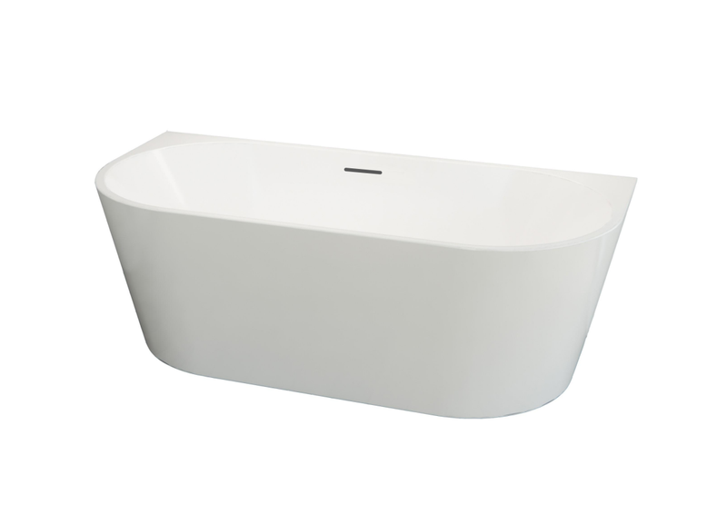 Mila Back to Wall Freestanding Bathtub