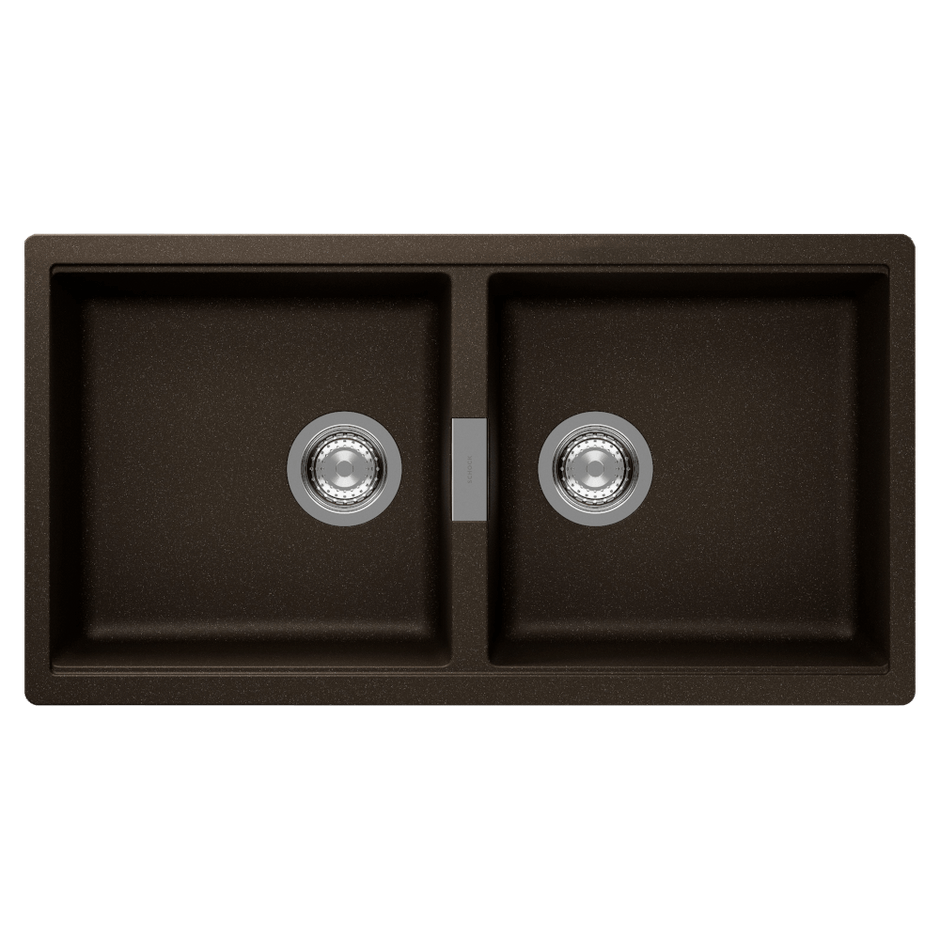 Schock Horizont Double Bowl Undermount Bronze