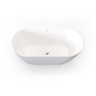 Naples Freestanding Bath With Overflow 1500mm view 2