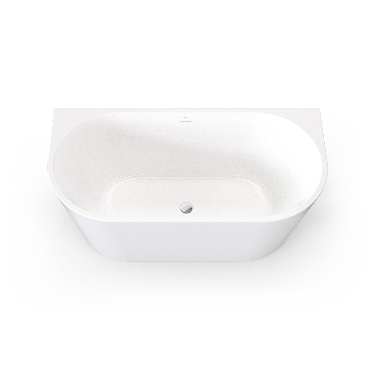 Naples Back To Wall Bath With Overflow 1500mm view 2