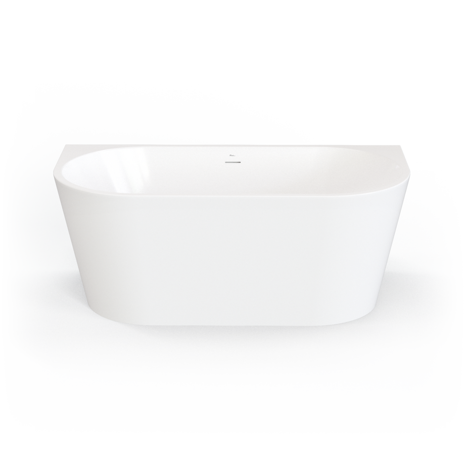 Naples Back To Wall Bath With Overflow 1500mm