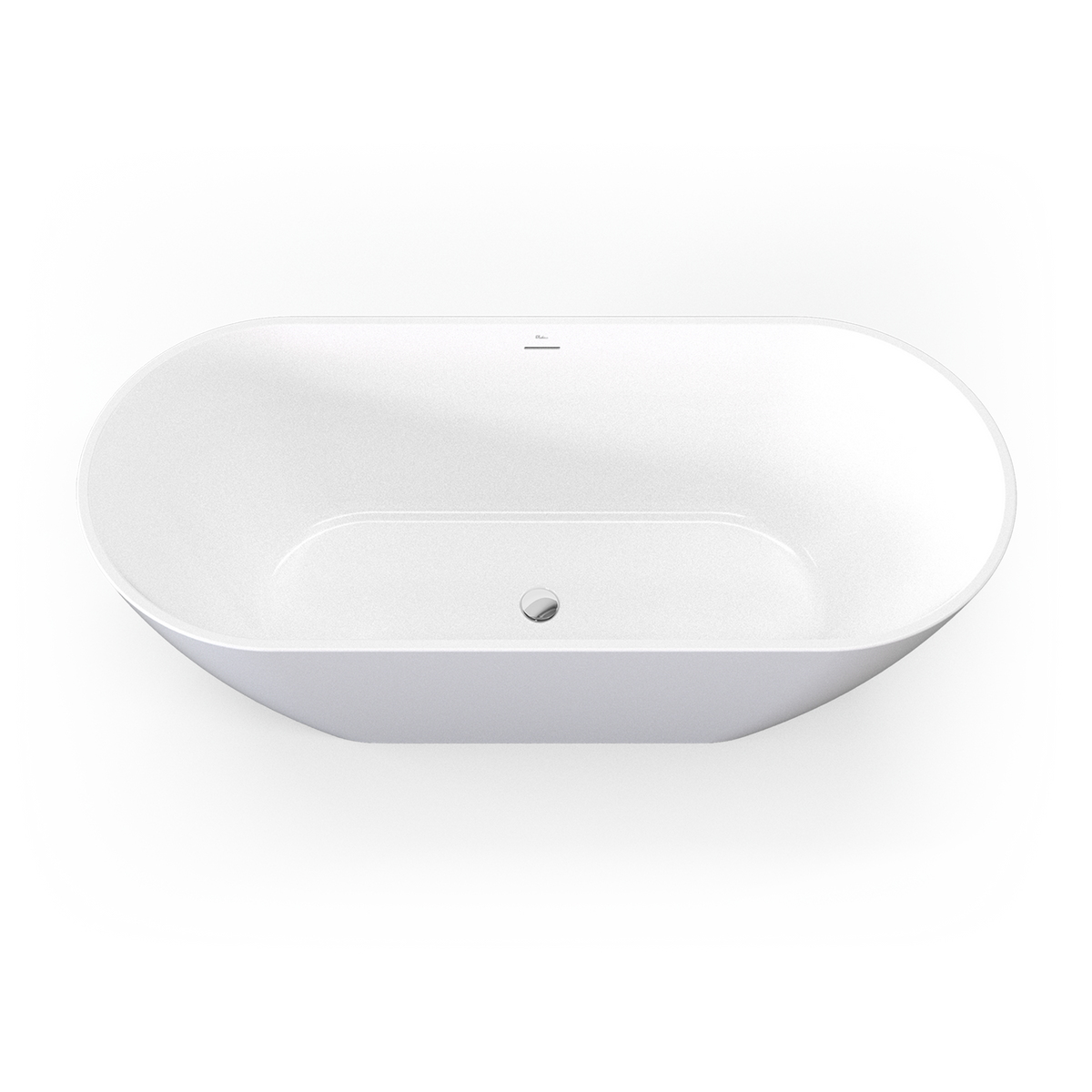 Naples Freestanding Bath With Overflow 1700mm view 2