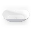 Naples Freestanding Bath With Overflow 1700mm view 2