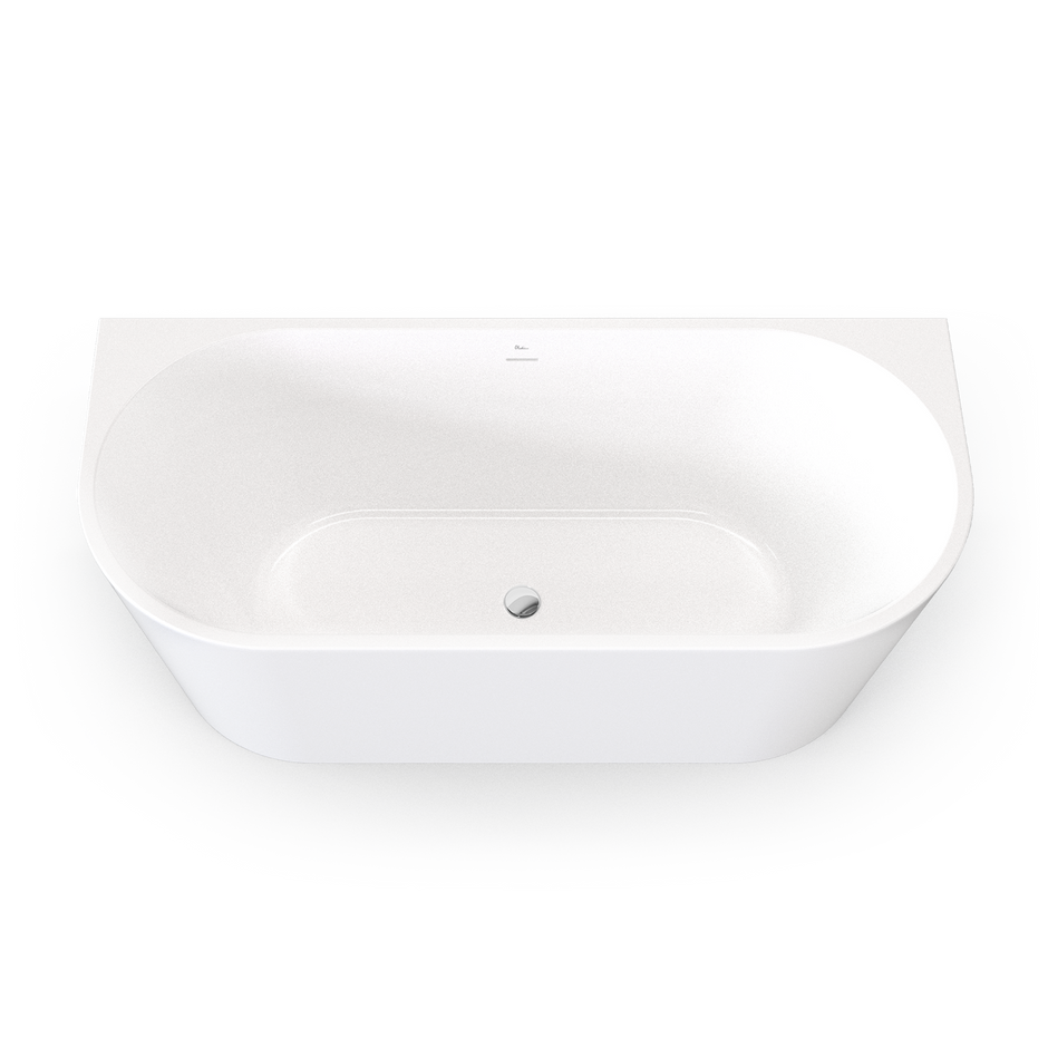Naples Back To Wall Bath With Overflow 1700mm view 2