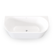 Naples Back To Wall Bath With Overflow 1700mm view 2