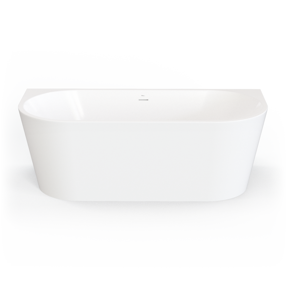 Naples Back To Wall Bath With Overflow 1700mm