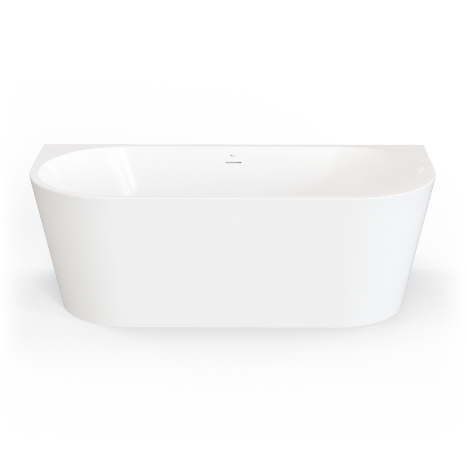 Naples Back To Wall Bath With Overflow 1700mm