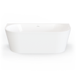 Naples Back To Wall Bath With Overflow 1700mm