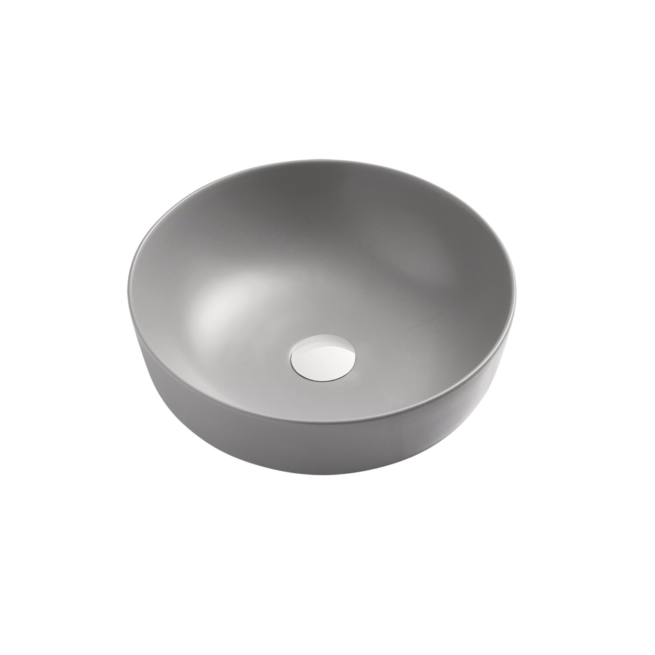 Naples Counter Top Circular Basin in Grey