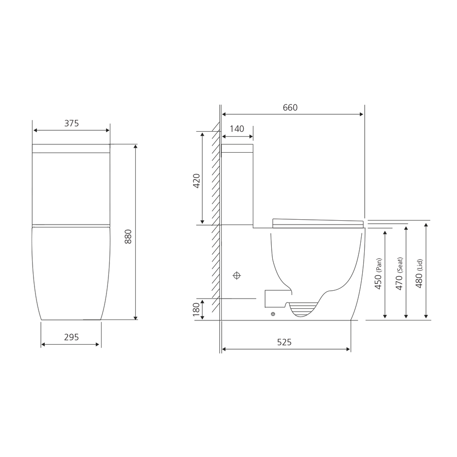 Naples Comfort Height Back To Wall Toilet Suite view 4