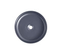 Navona Round Above Counter Ceramic Basin 360 x 360 x 120mm Matte Dark Blue