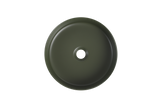 Navona Round Above Counter Ceramic Basin 360 x 360 x 120mm Forest Green