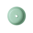 Navona Round Above Counter Ceramic Basin 360 x 360 x 120mm Matte Green