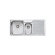 Nu-Petite 1 and 1/2 Bowl Topmount Sink With Drainer