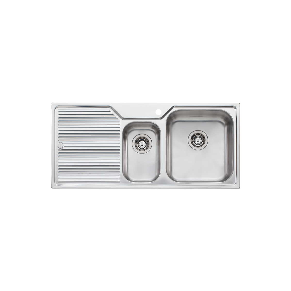 Nu-Petite 1 and 1/2 Bowl Topmount Sink With Drainer