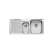 Nu-Petite 1 and 1/2 Bowl Topmount Sink With Drainer