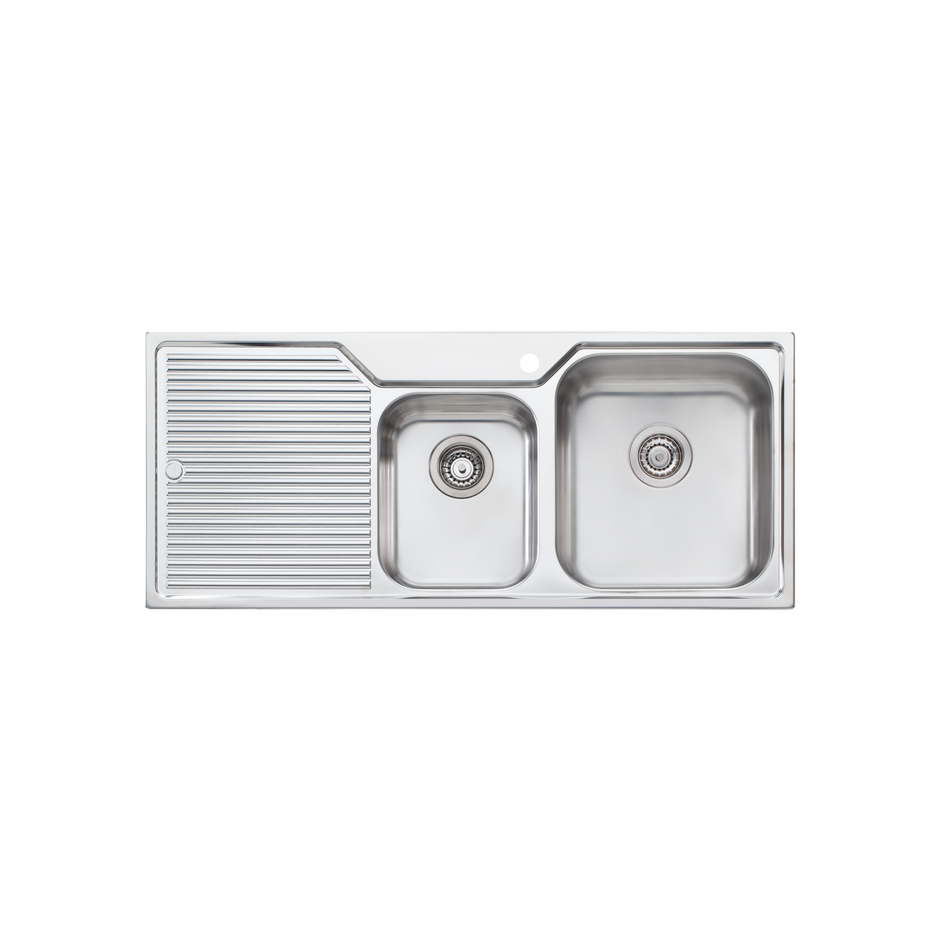 Nu-Petite 1 and 3/4 Bowl Topmount Sink With Drainer