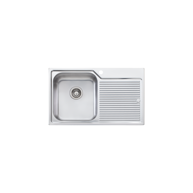 Nu-Petite Single Bowl Topmount Sink With Drainer