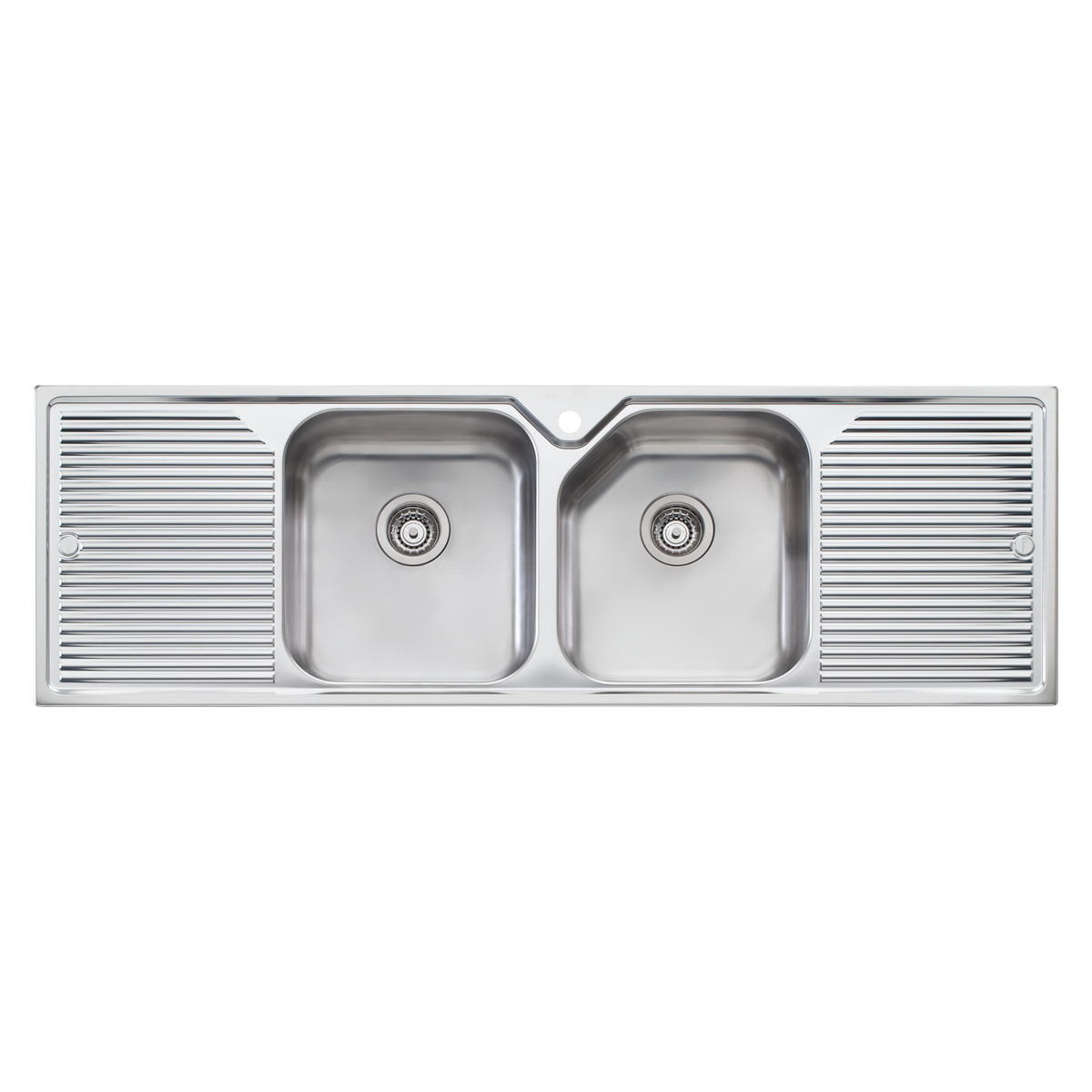 Nu-Petite Double Bowl Topmount Sink With Double Drainer
