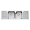 Nu-Petite Double Bowl Topmount Sink With Double Drainer