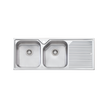 Nu-Petite Double Bowl Topmount Sink With Drainer