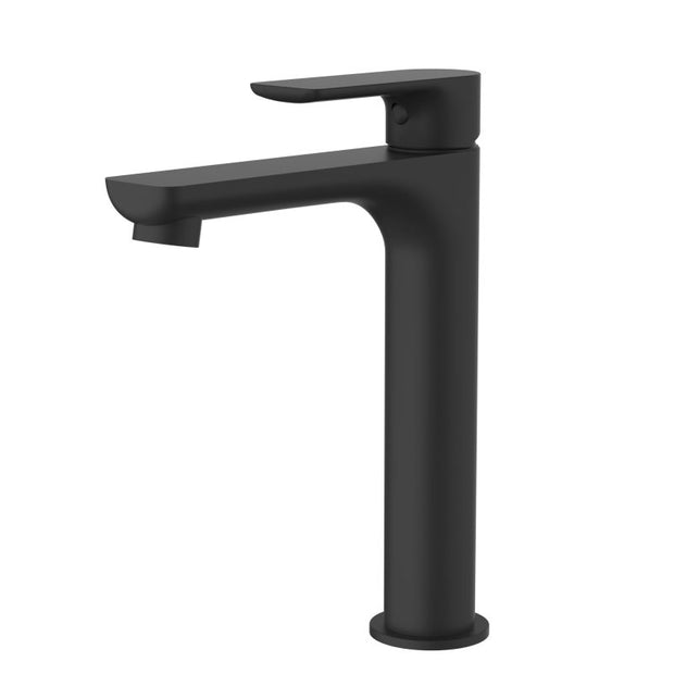 Nova Mid Rise Basin Mixer - matte-black