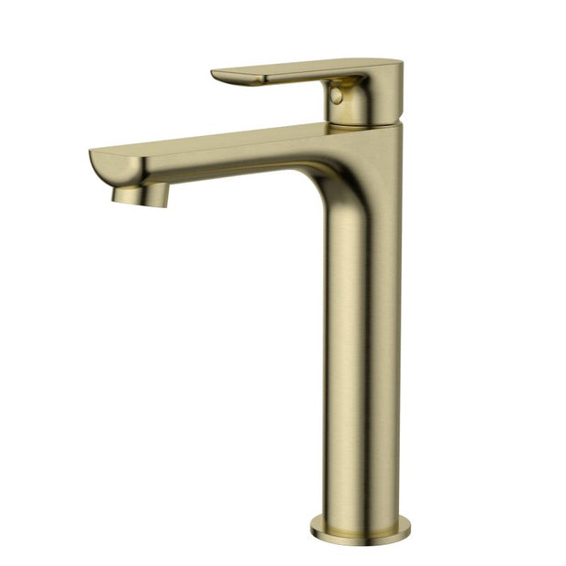 Nova Mid Rise Basin Mixer - brushed-bronze