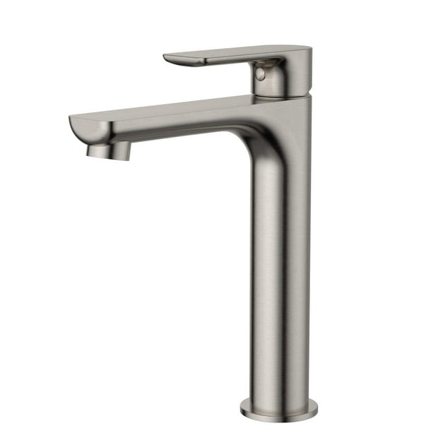 Nova Mid Rise Basin Mixer - brushed-nickel