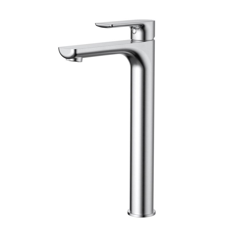 Nova High Rise Basin Mixer - brushed-chrome